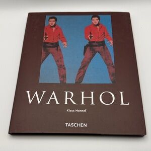 Taschen Warhol Book with Red and Blue Cover